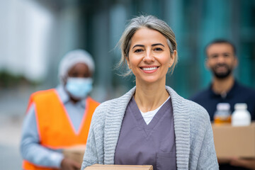 A welcoming community support worker